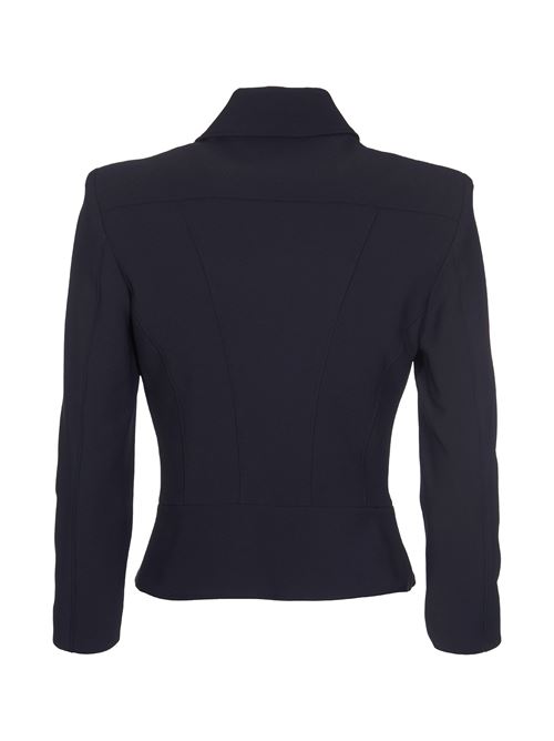 Stretch crêpe jacket with peplum and zip ELISABETTA FRANCHI | GI10046E2110